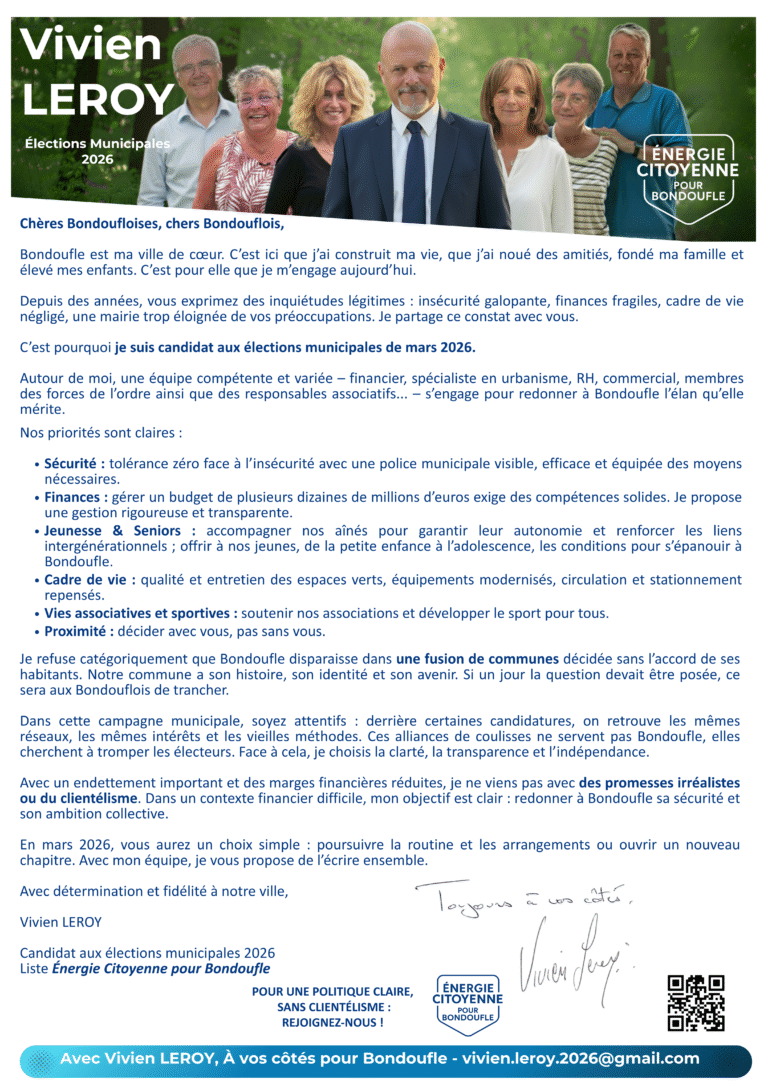 Lettre candidature Vivien Leroy